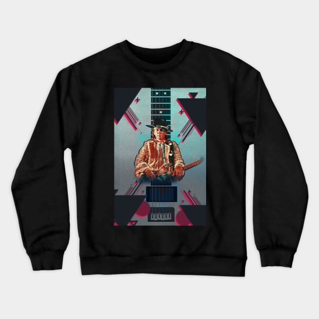 Stevie Ray Vaughn Crewneck Sweatshirt by TheLaundryLady